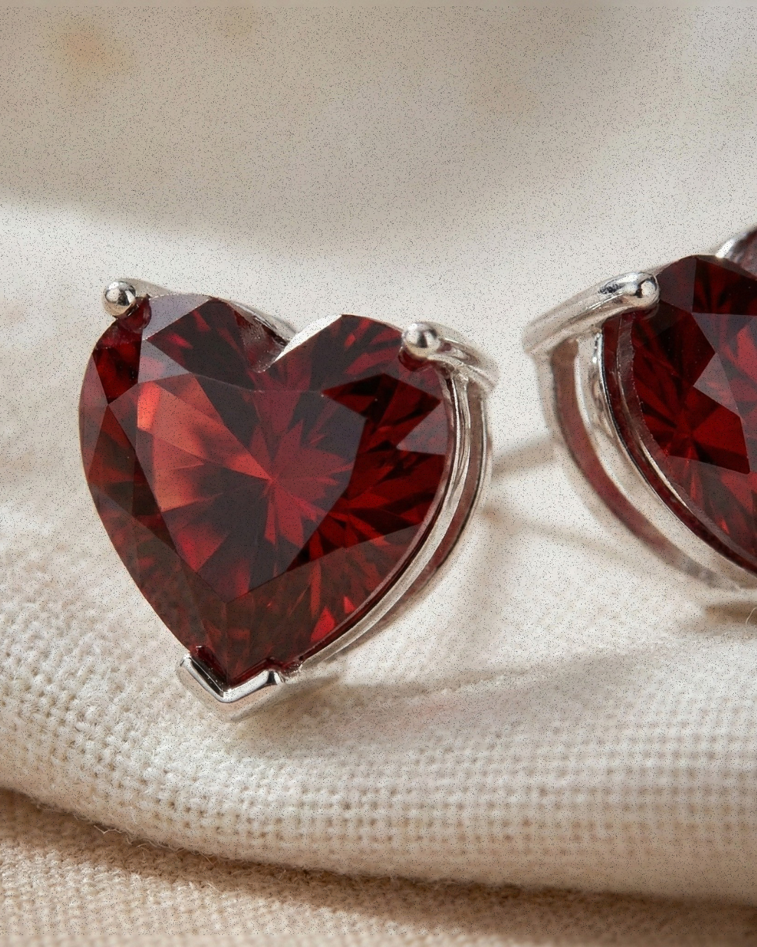 You Love Me Heart Studs - Suramyah