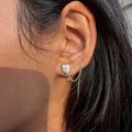 You Love Me Heart Studs