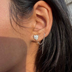 You Love Me Heart Studs