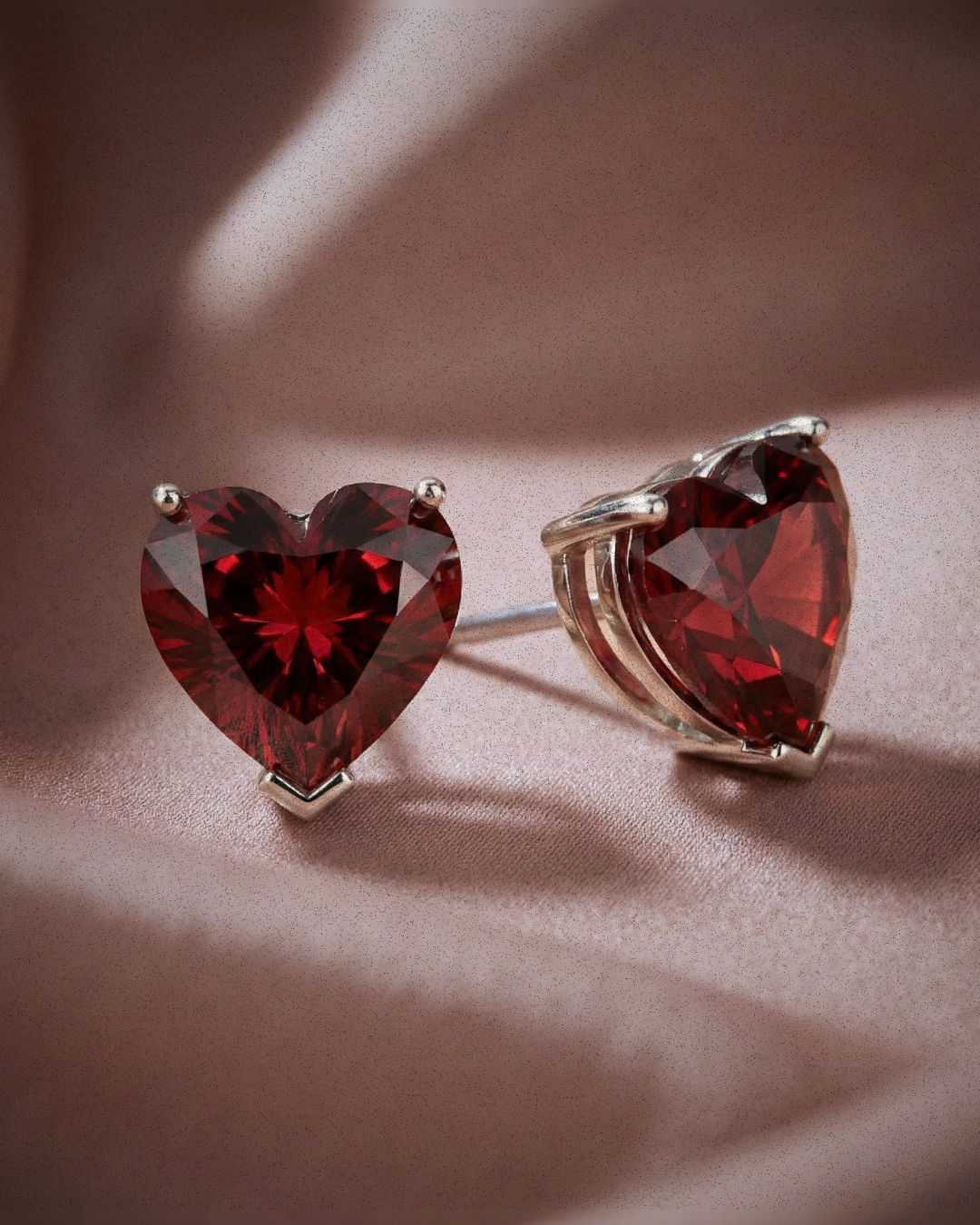 You Love Me Heart Studs - Suramyah